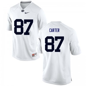 Men PSU #87 Kyle Carter White Player Jersey 165249-103