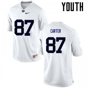 Youth Nittany Lions #87 Kyle Carter White Alumni Jerseys 217813-990