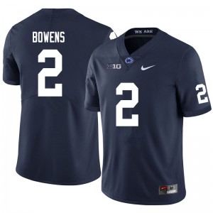 Men Nittany Lions #2 Micah Bowens Navy Embroidery Jersey 202889-750