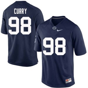 Mens Penn State Nittany Lions #98 Mike Curry Navy Football Jerseys 342250-717