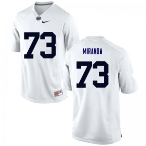 Men PSU #73 Mike Miranda White Stitched Jersey 751985-963