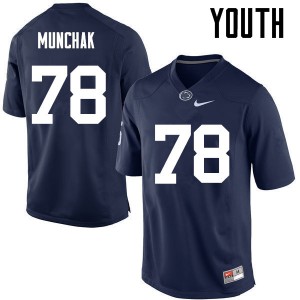 Youth Penn State Nittany Lions #78 Mike Munchak Navy Stitched Jerseys 863403-517
