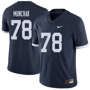 Men's PSU #78 Mike Munchak Navy Throwback Official Jersey 128473-986