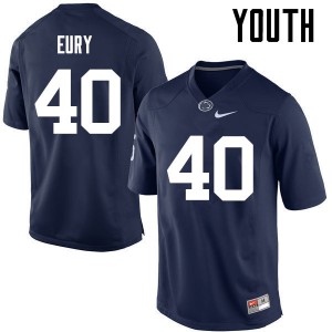 Youth PSU #40 Nick Eury Navy NCAA Jersey 540421-130