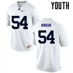 Youth Penn State #54 Robert Windsor White Stitched Jerseys 954599-575