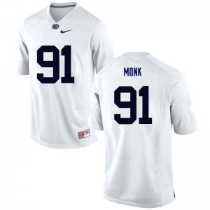 Mens Penn State Nittany Lions #91 Ryan Monk White Embroidery Jerseys 358250-677