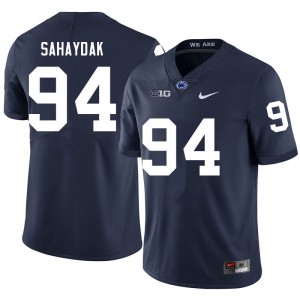 Mens Penn State #94 Sander Sahaydak Navy Football Jerseys 982255-394