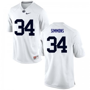 Mens Penn State #34 Shane Simmons White Alumni Jerseys 874006-926