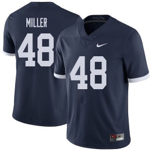 Men Nittany Lions #48 Shareef Miller Navy Throwback College Jersey 515760-135