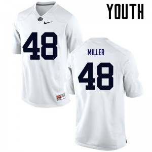 Youth Penn State Nittany Lions #48 Shareef Miller White Embroidery Jerseys 875551-822
