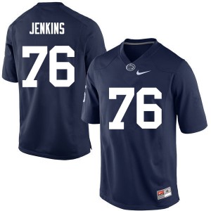 Men PSU #76 Sterling Jenkins Navy NCAA Jerseys 453006-647