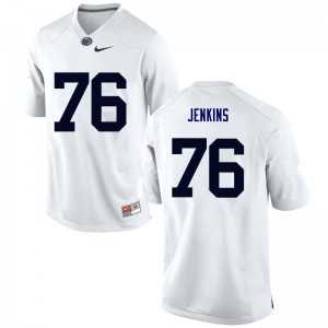 Mens Nittany Lions #76 Sterling Jenkins White High School Jersey 782880-553