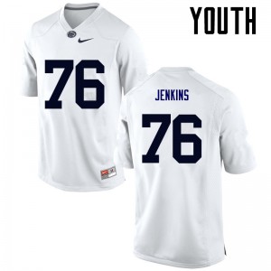 Youth Penn State #76 Sterling Jenkins White College Jerseys 881918-811
