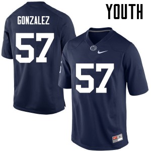 Youth Penn State #57 Steven Gonzalez Navy Football Jersey 440855-396