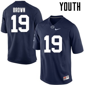 Youth Penn State #19 Torrence Brown Navy College Jersey 857866-915