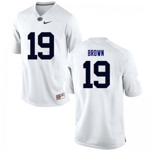 Men's Penn State Nittany Lions #19 Torrence Brown White NCAA Jersey 295726-135