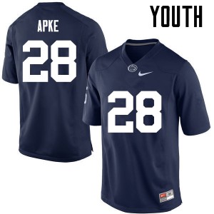 Youth PSU #28 Troy Apke Navy Football Jersey 911711-984
