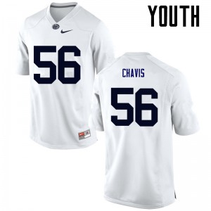 Youth PSU #56 Tyrell Chavis White Official Jersey 270508-570