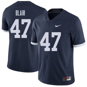 Men's Penn State #47 Will Blair Navy Throwback Alumni Jerseys 226416-522