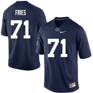 Men's Penn State #71 Will Fries Navy College Jersey 145690-871
