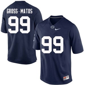 Men Penn State #99 Yetur Gross-Matos Navy Stitch Jersey 347015-603