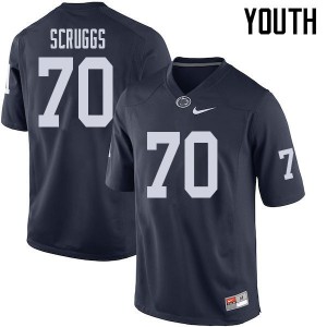 Youth Penn State #70 Juice Scruggs Navy Official Jerseys 389204-517