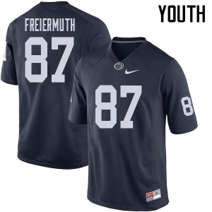 Youth PSU #87 Pat Freiermuth Navy Player Jerseys 521140-460