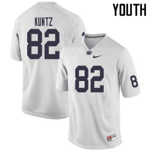 Youth Penn State #82 Zack Kuntz White Football Jerseys 322312-111