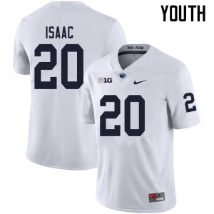 Youth Penn State #20 Adisa Isaac White Embroidery Jersey 552624-890