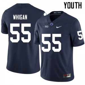 Youth Nittany Lions #55 Anthony Whigan Navy Stitch Jersey 626202-102