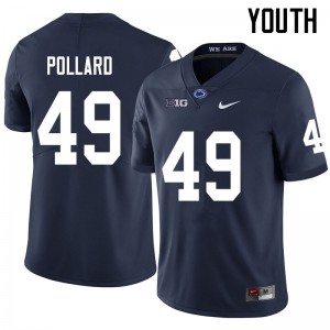Youth Penn State #49 Cade Pollard Navy NCAA Jersey 314421-520