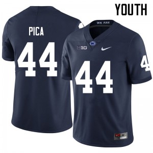 Youth Penn State #44 Cameron Pica Navy Stitch Jerseys 228269-898