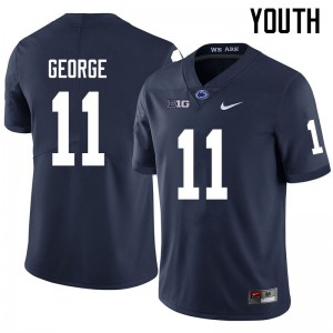 Youth Penn State #11 Daniel George Navy Stitched Jersey 928808-349