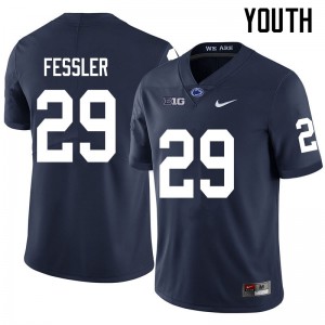 Youth Nittany Lions #29 Henry Fessler Navy NCAA Jersey 755030-838