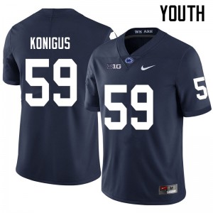 Youth PSU #59 Kaleb Konigus Navy Stitch Jersey 586558-998