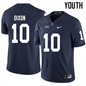 Youth Penn State Nittany Lions #10 Lance Dixon Navy Player Jersey 222209-833