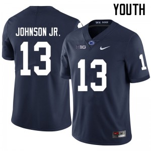 Youth Penn State #13 Michael Johnson Jr. Navy Embroidery Jerseys 885040-163