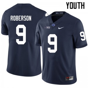 Youth Penn State Nittany Lions #9 Ta'Quan Roberson Navy Official Jerseys 913851-564