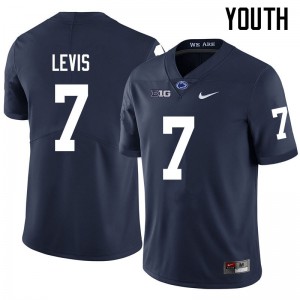Youth Penn State #7 Will Levis Navy High School Jerseys 767658-673