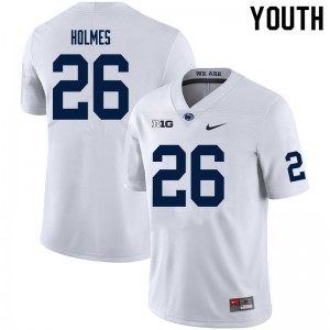 Youth Penn State #26 Caziah Holmes White Official Jerseys 772193-506