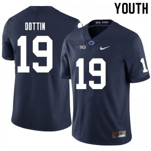 Youth Penn State #19 Jaden Dottin Navy Stitched Jersey 338252-698
