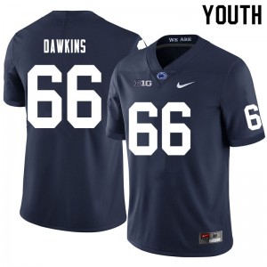 Youth Penn State Nittany Lions #66 Nick Dawkins Navy Player Jersey 173569-366