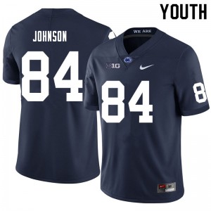 Youth Penn State #84 Theo Johnson Navy Official Jerseys 612851-450