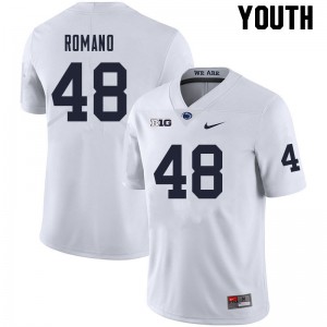 Youth Penn State #48 Cody Romano White Stitched Jersey 127759-866