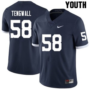 Youth Penn State Nittany Lions #58 Landon Tengwall Navy Retro Football Jerseys 914407-992