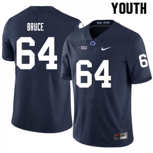 Youth Penn State #64 Nate Bruce Navy University Jersey 583668-693