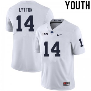 Youth Penn State #14 A.J. Lytton White Alumni Jersey 747114-858