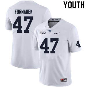Youth Penn State #47 Alex Furmanek White Stitch Jerseys 472974-882