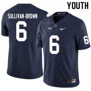 Youth Penn State Nittany Lions #6 Cam Sullivan-Brown Navy NCAA Jerseys 836133-831