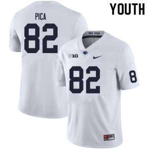 Youth Nittany Lions #82 Cameron Pica White University Jersey 724468-723